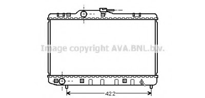 Радиатор, охлаждение двигателя AVA QUALITY COOLING купить