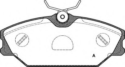 Комплект тормозных колодок, дисковый тормоз ADVANCE OPEN PARTS