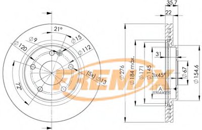 Тормозной диск Premium Carbon + FREMAX купить