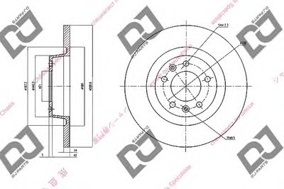 Тормозной диск DJ PARTS купить