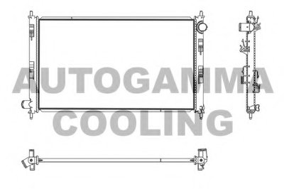Радиатор, охлаждение двигателя AUTOGAMMA купить
