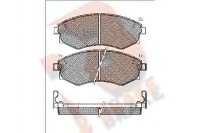 Комплект тормозных колодок, дисковый тормоз R BRAKE купить