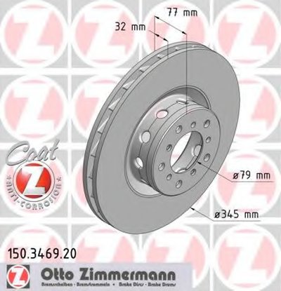 Тормозной диск COAT Z ZIMMERMANN купить