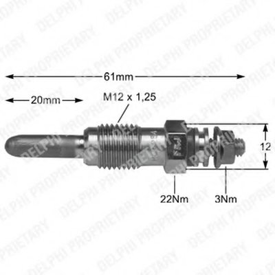 Свеча накаливания DELPHI купить