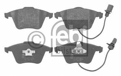 Комплект тормозных колодок, дисковый тормоз FEBI BILSTEIN