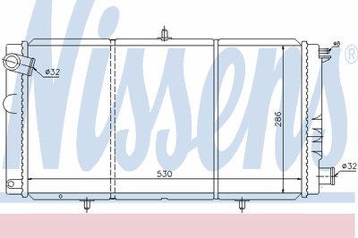 Радиатор, охлаждение двигателя NISSENS купить