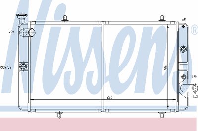 Радиатор, охлаждение двигателя NISSENS купить