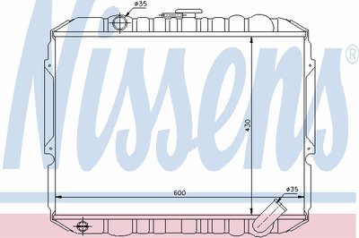 Радиатор, охлаждение двигателя NISSENS купить