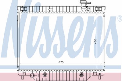 Радиатор, охлаждение двигателя NISSENS купить