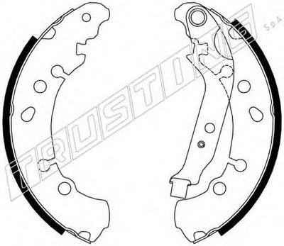 Комплект тормозных колодок TRUSTING купить