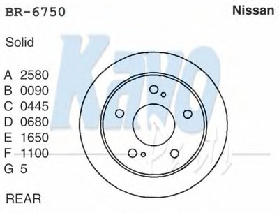 Тормозной диск KAVO PARTS купить