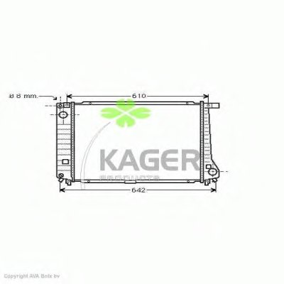 Радиатор, охлаждение двигателя KAGER купить