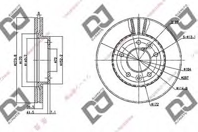 Тормозной диск DJ PARTS купить