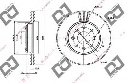 Тормозной диск DJ PARTS купить