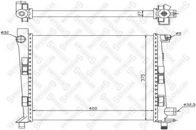 Радиатор, охлаждение двигателя STELLOX купить