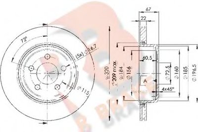 Тормозной диск R BRAKE купить