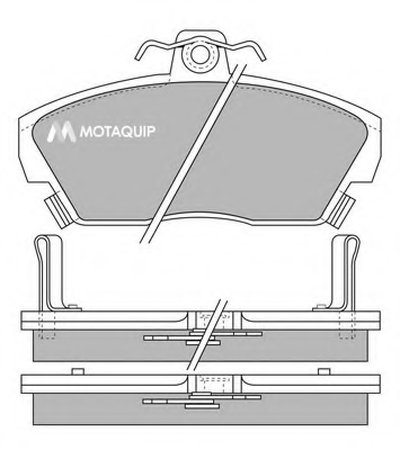 Комплект тормозных колодок, дисковый тормоз MOTAQUIP купить