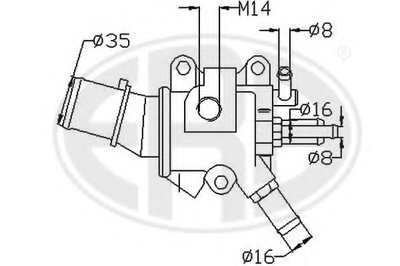 Термостат, охлаждающая жидкость ERA купить