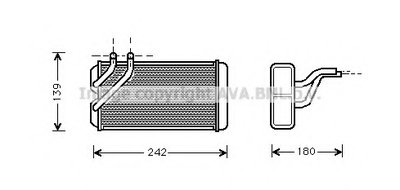 Теплообменник, отопление салона AVA QUALITY COOLING