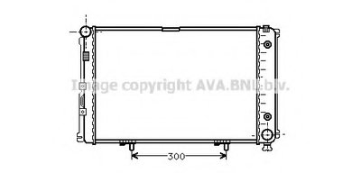 Радиатор, охлаждение двигателя AVA QUALITY COOLING купить