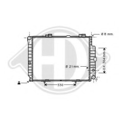 Радиатор, охлаждение двигателя DIEDERICHS купить