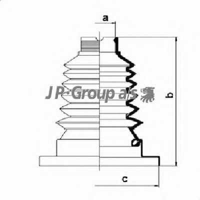 Комплект пылника, приводной вал QH JP GROUP