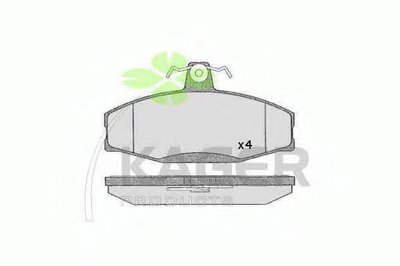 Комплект тормозных колодок, дисковый тормоз KAGER
