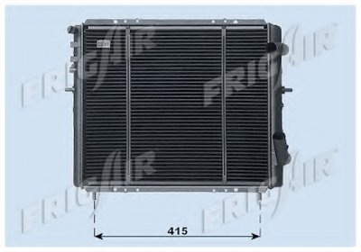 Радиатор, охлаждение двигателя FRIGAIR купить