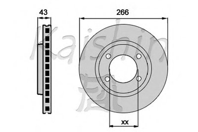Тормозной диск KAISHIN купить