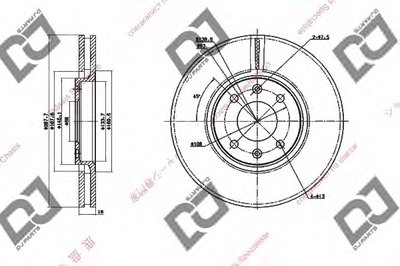 Тормозной диск DJ PARTS купить