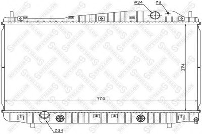 Радиатор, охлаждение двигателя STELLOX купить
