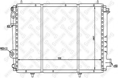 Радиатор, охлаждение двигателя STELLOX купить