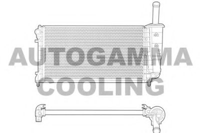 Радиатор, охлаждение двигателя AUTOGAMMA купить