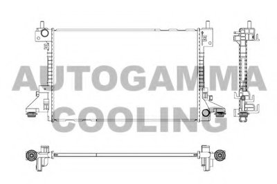 Радиатор, охлаждение двигателя AUTOGAMMA купить