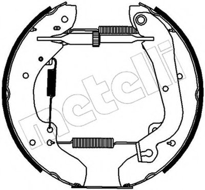 Комплект тормозных колодок Kit premounted METELLI купить