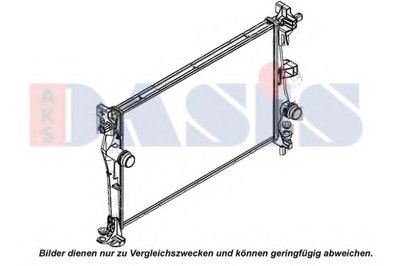 Радиатор, охлаждение двигателя AKS DASIS купить