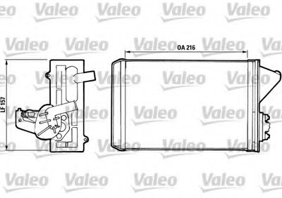 Теплообменник, отопление салона VALEO