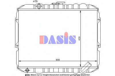 Радиатор, охлаждение двигателя AKS DASIS купить