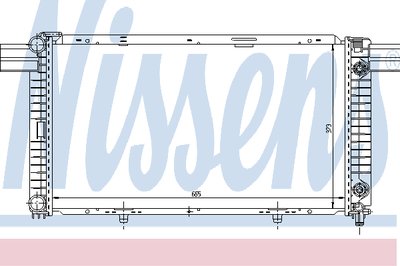 Радиатор, охлаждение двигателя NISSENS купить