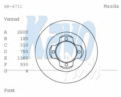 Тормозной диск KAVO PARTS купить