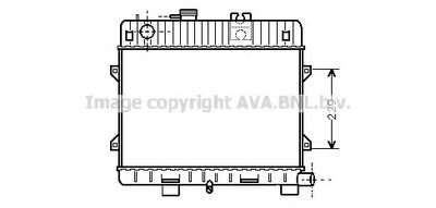 Радиатор, охлаждение двигателя AVA QUALITY COOLING купить