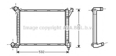 Радиатор, охлаждение двигателя AVA QUALITY COOLING купить