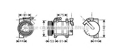 Компрессор, кондиционер AVA QUALITY COOLING купить