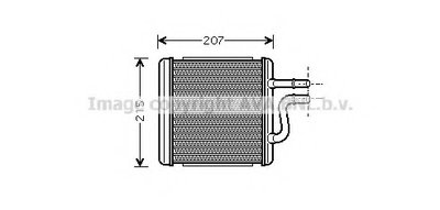 Теплообменник, отопление салона AVA QUALITY COOLING