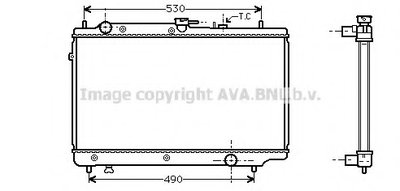 Радиатор, охлаждение двигателя AVA QUALITY COOLING купить