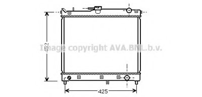 Радиатор, охлаждение двигателя AVA QUALITY COOLING купить