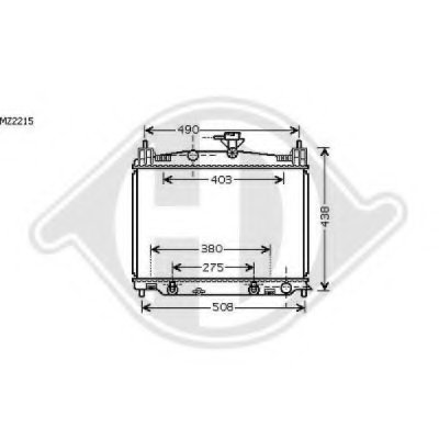 Радиатор, охлаждение двигателя DIEDERICHS купить
