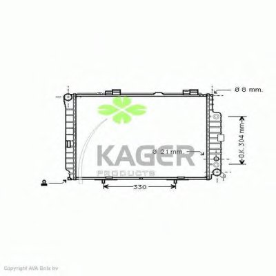 Радиатор, охлаждение двигателя KAGER купить