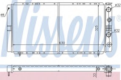 Радиатор, охлаждение двигателя NISSENS купить