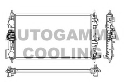 Радиатор, охлаждение двигателя AUTOGAMMA купить